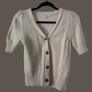 Madewell Short Sleeve Knit Cardigan Sweater Sz XXS